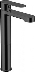 Смеситель для раковины AF300-11B, однорычажный, высокий, цв. черный ZZ