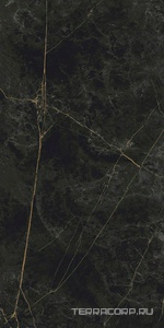 Керамогранит Idalgo Гранит Сандра  черно-оливковый LLR лекгое лапп. 60x120 Черный 