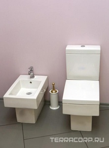 Ёрш напольный (цв. латунь / колба керамика),  KL Devon & Devon New York NY120OT