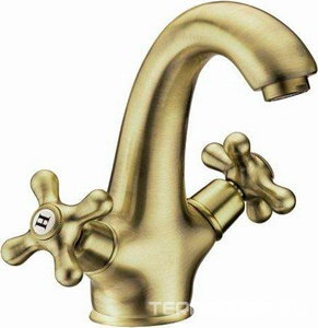 Смеситель для раковины, с д/к, (цв. бронза),  ZZ Cezares Retro RETRO-LS1-02