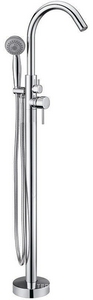 Смеситель напольный для ванны с душем Kaiser  26182, цв.хром ZZ Kaiser Merkur 26182 / к.т.430058