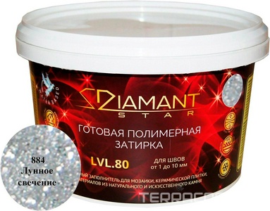 Полимерная затирка  884 лунное свечение 2 кг.ZZ Антураж Diamant Star 884