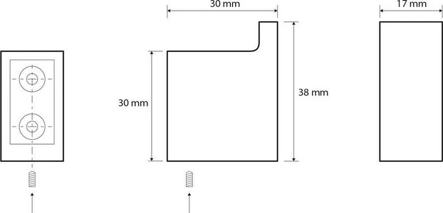 Крючок, (цв. черный матовый),  ZZ Bemeta Nero 135006010