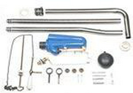 Механизм двойного смыва для "Высокого" бачка, (труба и цепочка смыва цв. хром в компл.),  ZZ TW Collection Bristol TWBR17сr