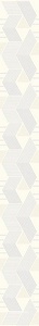 Керамическая плитка Azori Lounge Бордюр LOUNGE LIGHT GEOMETRIA  6.2x50.5 Бежевый 
