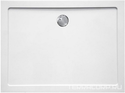 Поддон душевой 1700х800h35мм, прямоугольный, отв. слива 90мм, (без сифона, ножек, экрана), цв. белый стеклокомпозит SMC, Cezares ZZ Cezares Универсал TRAY-M-AH-170/80-35-W
