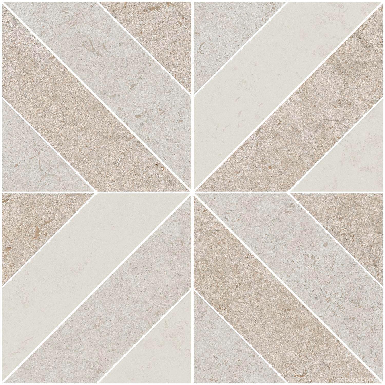 Керамогранит Kerama Marazzi Лаймстоун Декор Про бежевый матовый 60х60 Бежевый, фото 7