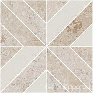 Керамогранит Kerama Marazzi Лаймстоун Декор Про  бежевый матовый 60х60 Бежевый 