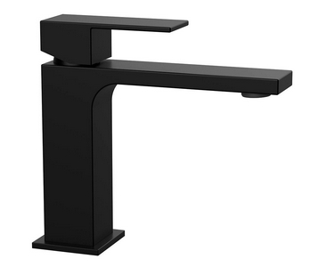 Смеситель для раковины, без д/к, (цв.черный матовый),  ZZ Vincea Cube VBF-1C01MB