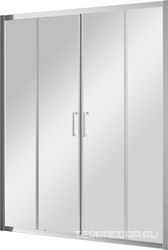 Дверь в нишу 1700(1670-1720)хh1950мм, сдвижная, правая/левая, вход 680мм,(ст.прозр.Idrorepellente 6мм,фурнит.цв.хром), Molveno ZZ