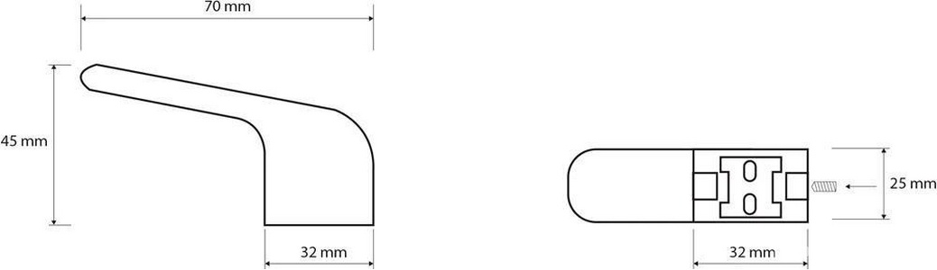 Крючок (цв. хром),  ZZ Bemeta Via 102306172