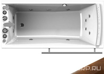 Ванна акрил. "ВЕГА-СТАНДАРТ-BRONZE", 1680х780 мм, левая, фронт. пан., ГМ4, НМ2, СМ4, подголовник, каркас и слив-перелив бронза в компл. ZZ