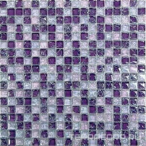 Мозаика Bonaparte Мозаика стеклянная Strike Lila  (15x15x8) 30x30 Комбинированный 