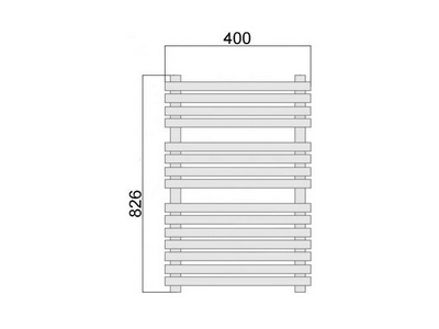 Полотенцесушитель "" 826*400мм (П15),  установочный набор в компл., БЕЗ уголков и отражателей ZZ Benetto Венето 826*400мм(П15)