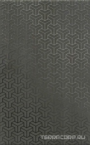 Керамическая плитка Kerama Marazzi Ломбардиа Декор  антрацит 25x40 Черный 