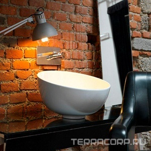 Раковина накладная на столешницу, круглая, 460х460хh290мм, без отв.д/смесит., без перелива,  ZZ Kerasan Ciotola 430401