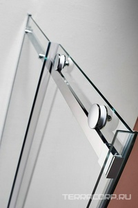 Душевая дверь (1580-1610) х1950 мм,  1сегм. раздвиж, вход 600 мм, 1 неподв.,(стекло-прозрачное 8 мм, профиль-хром), Stylus ZZ Cezares Stylus M STYLUS-O-M-BF-1-160-C-Cr