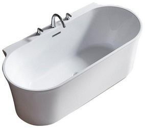 Ванна 1700x800xh600мм, акрил, отдельностоящая, слив-перелив цв.хром в комплекте, BelBagno ZZ