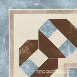 Керамогранит CIR Via Emilia Crema-Azzurro Angolo Greca Festone 20x20 Комбинированный, фото 3
