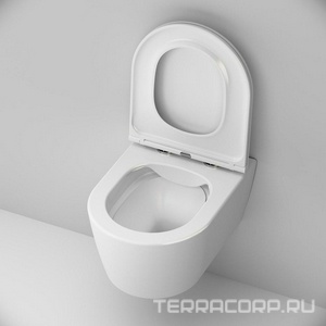 Подвесной унитаз c крышкой-сиденьем микролифт, белый AMPM FUNC C8F1700SC