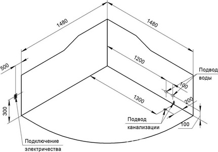 Ванна акриловая "СОРРЕНТО",148х148, каркас в компл, цв белый ZZ Radomir Сорренто 1-01-0-0-1-037