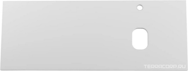 Столешница 1204x462x19мм, асимметричное правостороннее расположение отверстий для раковины и смесителя, (МДФ цв.Bianco Opaco), BelBagno ZZ BelBagno Универсал EK-120-AS-BO-R