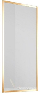 Душевая шторка на ванну, стационарная, правая/левая, 700хh1400мм, (профиль цв.золото, стекло прозрачное 5мм), Vincea ZZ Vincea Универсал VSB-41700CLG