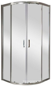 Душевой уголок 900х900хh1950мм, 1/4 круга, R550мм, (стекло прозрачн.5мм, фурн.цв.хром),  ZZ BelBagno Uno-195 UNO-195-R-2-90-C-Cr