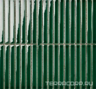 Мозаика Porcelain Mosaic Strip Mosaic 1.5х14.5 Y15F340  глянцевый 29.4х31.3 Зеленый 