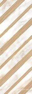 Керамогранит Eletto Calacatta Oro Декор CALACATTA ORO CHEVRON24.2x70 Белый 