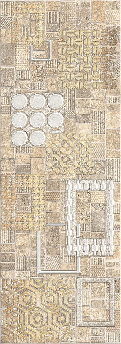 Керамическая плитка Eletto Commesso Декор Beige "Geometria" 25.1x70.9 Бежевый, фото 5