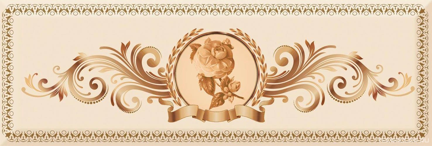 Керамическая плитка Absolut Keramika Monocolor 10x30 Decor Medallion Flower 04 10x30 Комбинированный, фото 3
