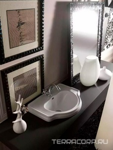 Раковина 62х46см, встраиваемая в столешницу сверху, с 1 отв.д/смесит.,  ZZ Kerasan Retro 103001