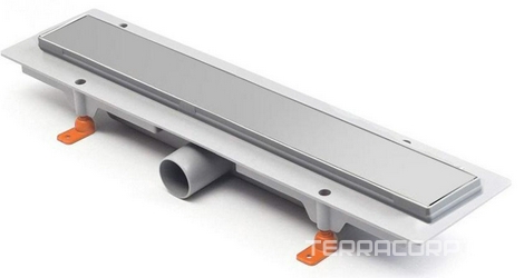 Душевой лоток с рамкой Klasik 450 мм D40, хром глянец ZZ