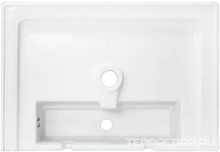 Раковина мебельная для тумбы  60, прямоугольная, отверстие под смеситель, белая Sanita Luxe Novel WB.FN/Novel/60-C/WHT.G/S1 / NOV60SLWB01