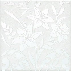 Декор Барберино 3 белый глянцевый 20x20