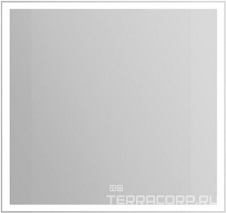 Зеркало 800x30x800мм, со встроенным по периметру светильником, сенсорным выключателем и подогревом, 12W, 220-240V, BelBagno ZZ BelBagno Универсал SPC-GRT-800-800-LED-TCH-WARM