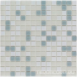 Мозаика Bonaparte Мозаика стеклянная Aqua 400  (на бумаге) (20x20x4) 32,7x32,7 Комбинированный 