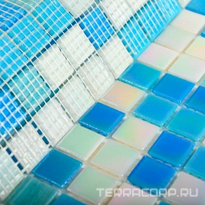 Мозаика Bonaparte Мозаика стеклянная Ocean  (20x20x4) 32,7x32,7 Комбинированный 