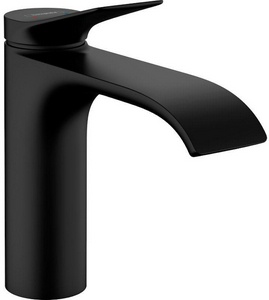 Смеситель для раковины, 110, с д/к, (цв.матовый черный),  ZZ Hansgrohe Vivenis 75020670