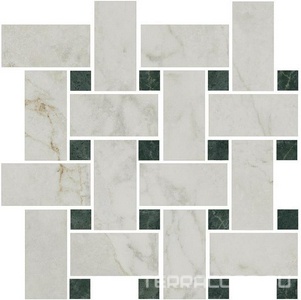 Керамогранит Kerama Marazzi Серенада Декор  мозаичный белый лаппатированный 32x32 Комбинированный 