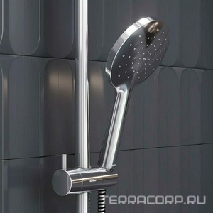 Душевая система  со смесителем и полкой, верхний душ 230 мм, ручной душ 120 мм, цвет хром Damixa Jupiter 977780000