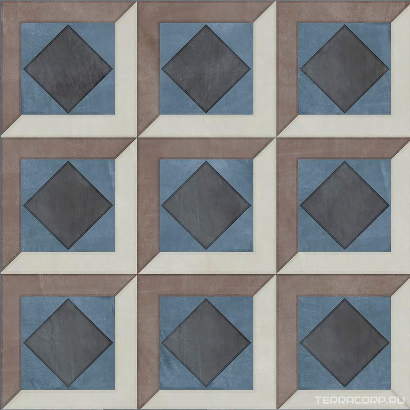 Керамическая плитка Kerama Marazzi Чементо Декор 5 матовый 20x20 Комбинированный, фото 7