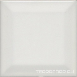 Декор Фурнаш грань белый глянцевый |9,8х9,8