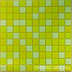 Мозаика Мастера Керамики Glass Мозаика FA046,048.080 (чип 25x25) 30х30 Желтый 