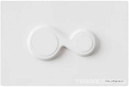 Клавиша двойного смыва, для инсталляции д/унитаза, (пластик цв.белый),  ArtСeram Monet 701.000.05