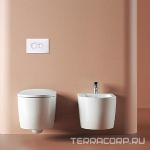 Клавиша двойного смыва, для инсталляции д/унитаза, (пластик цв.белый),  ArtСeram Monet 701.000.05