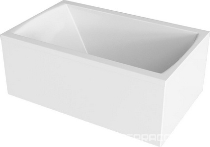 Ванна прямоугольная"" 140x70 см акриловая, без каркаса, слива-перелива, панели, цвет белый ZZ 1Marka Modern 01мод1470