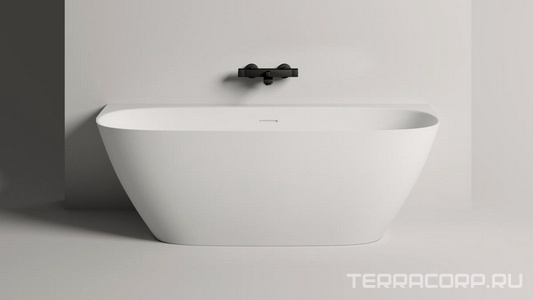 Ванна 1700х800хh580мм, пристенная, литой камень S-Sense глянец цв.белый, д/к Up&Down в цвет ванны,интегрир.слив-перелив,рама в компл, ZZ Salini Sofia Wall 170 102512G