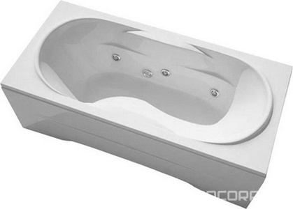 Ванна  "Стандарт", без г/м, 190х90х63см,на раме, слив/перелив в компл., БЕЗ ПАНЕЛИ,  ZZ Thermolux Demetra Demetra стандарт(без панели)